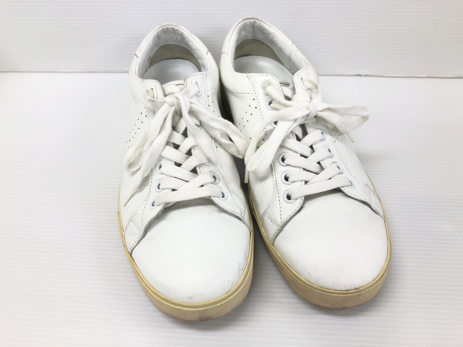 CELINE ホワイト レザースニーカー CELINE ホワイトレザー スニーカー