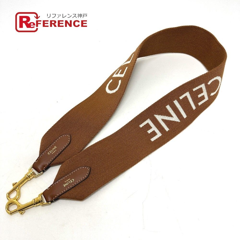CELINE セリーヌ ショルダーストラップ ロゴ キャンバス/レザー