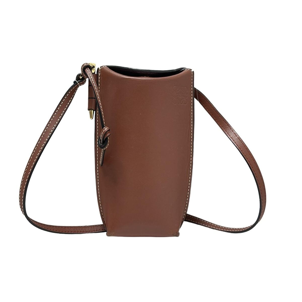 LOEWE(ロエベ) ショルダーバッグ ゲートポケット ダークブラウン