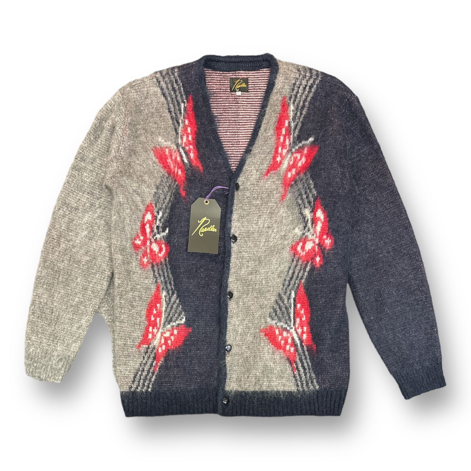 定価29700円 NEEDLES 22AW Mohair Cardigan Papillon LQ275 モヘア