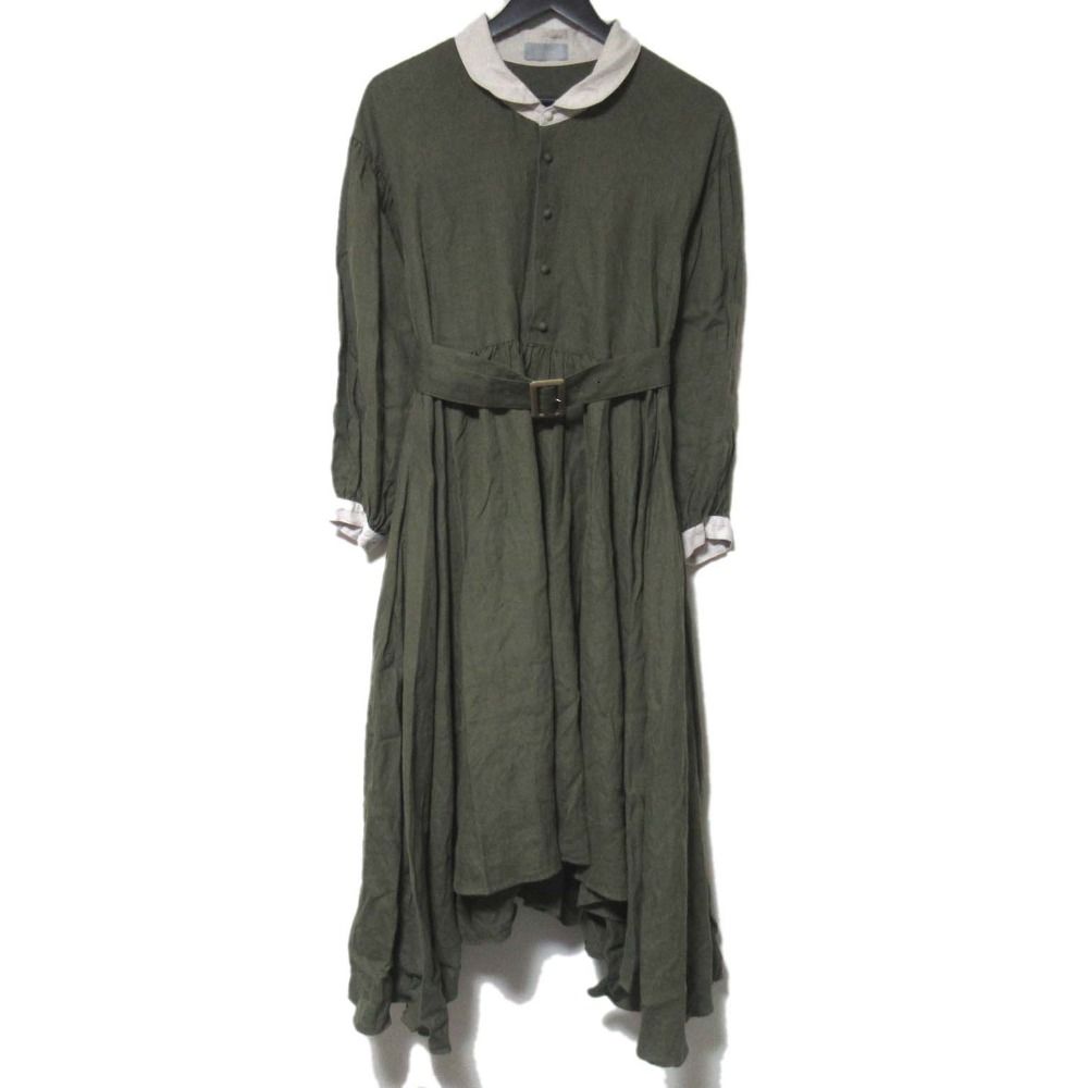 hazama ハザマ 2019-20AW 経年真価のワンピース ボルドー hazama ハザマ 2019-20AW 経年真価のワンピース ボルドー