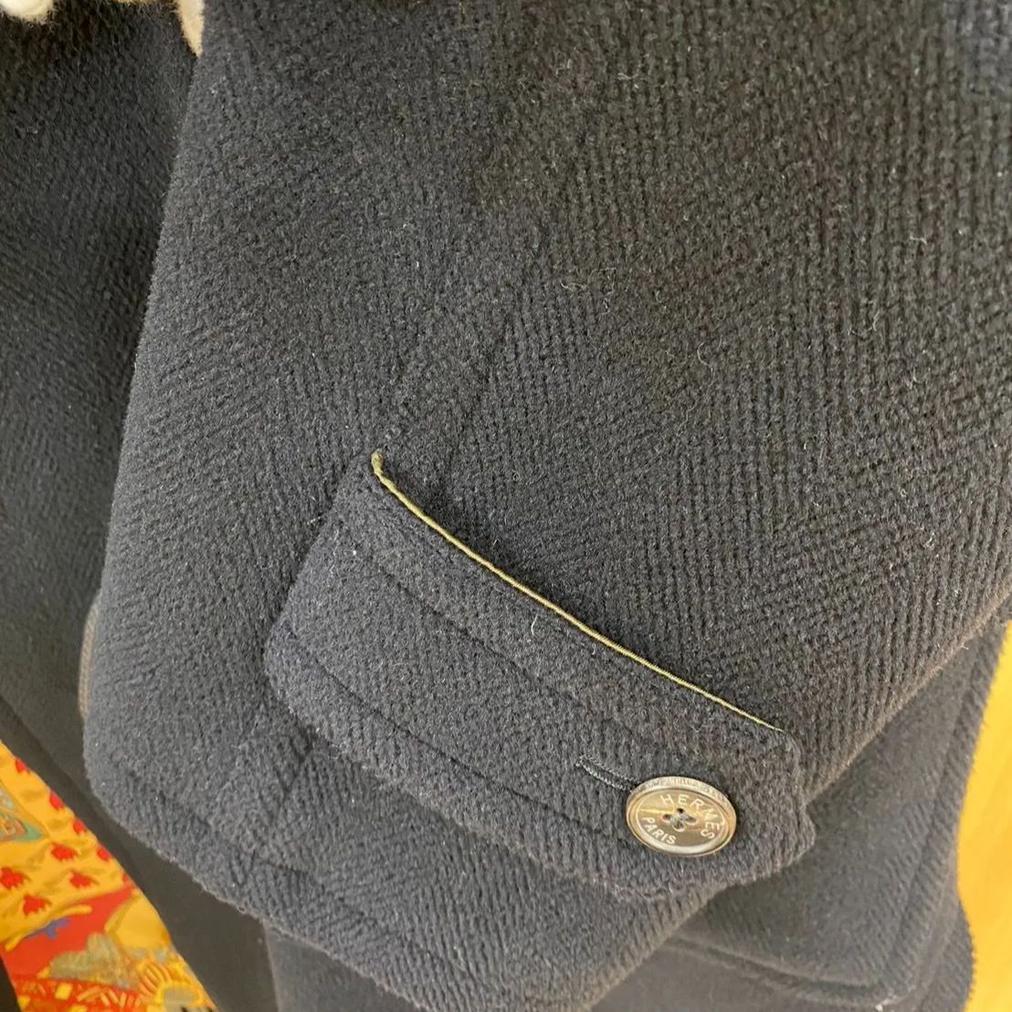 ◎【✨激レア✨】HERMES　ダッフルコート　希少　カラー　黒　ブラック　高級 ◎【✨エルメス✨】HERMES ダッフルコート 激レア 希少 カラー