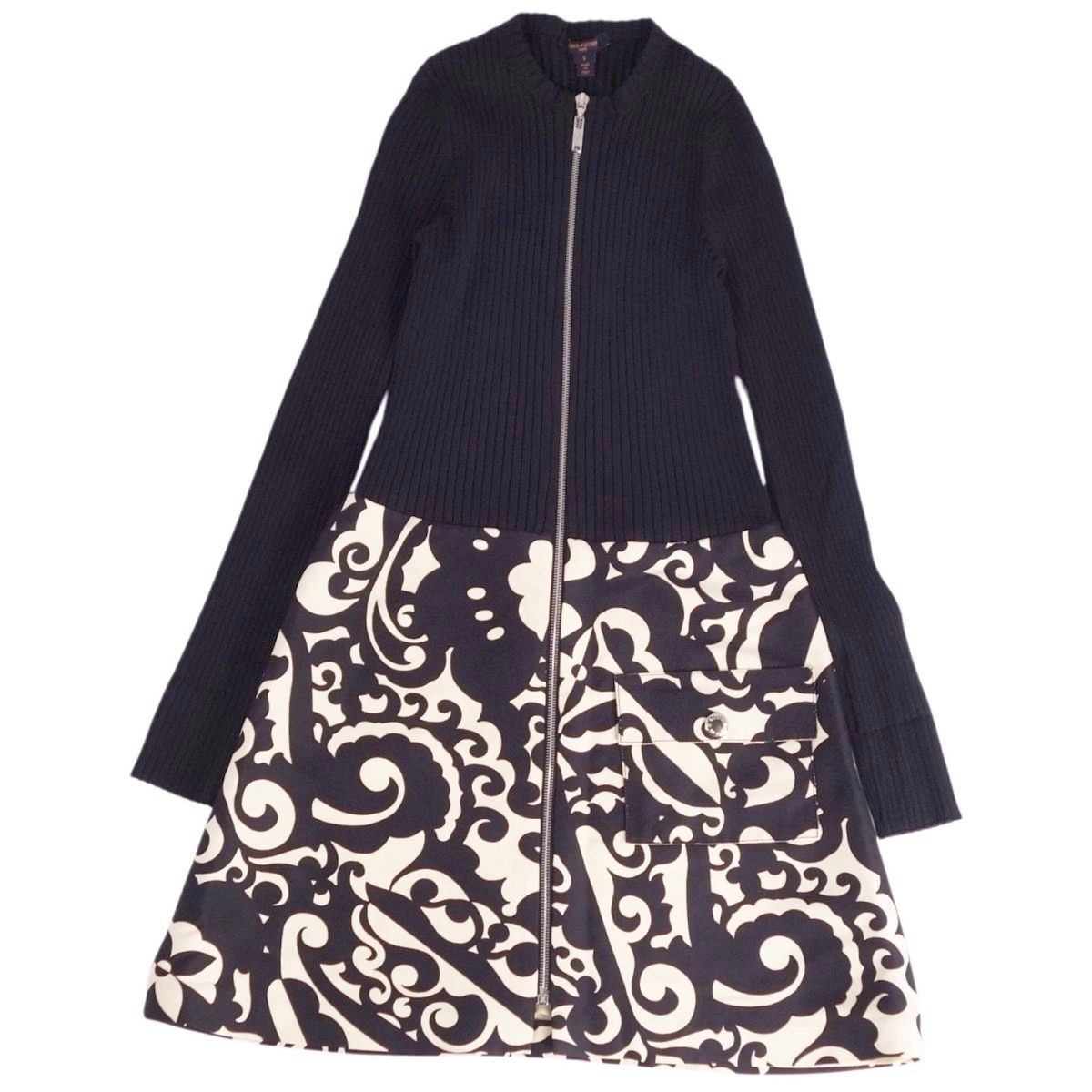 極美品 ルイヴィトン LOUIS VUITTON ワンピース ドレス ニット ロ