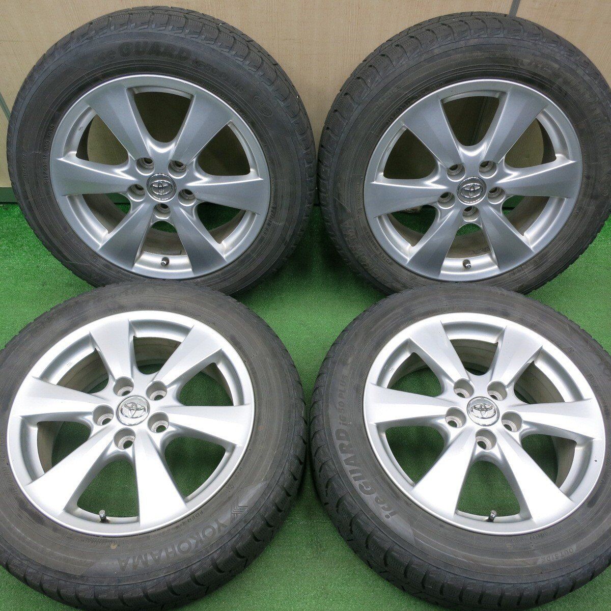 トヨタ純正 エスティマ 17インチ 215/60R17 ヨコハマIG60４本 トヨタエスティマ純正ホイール17インチ &スタッドレスタイヤ4本セット