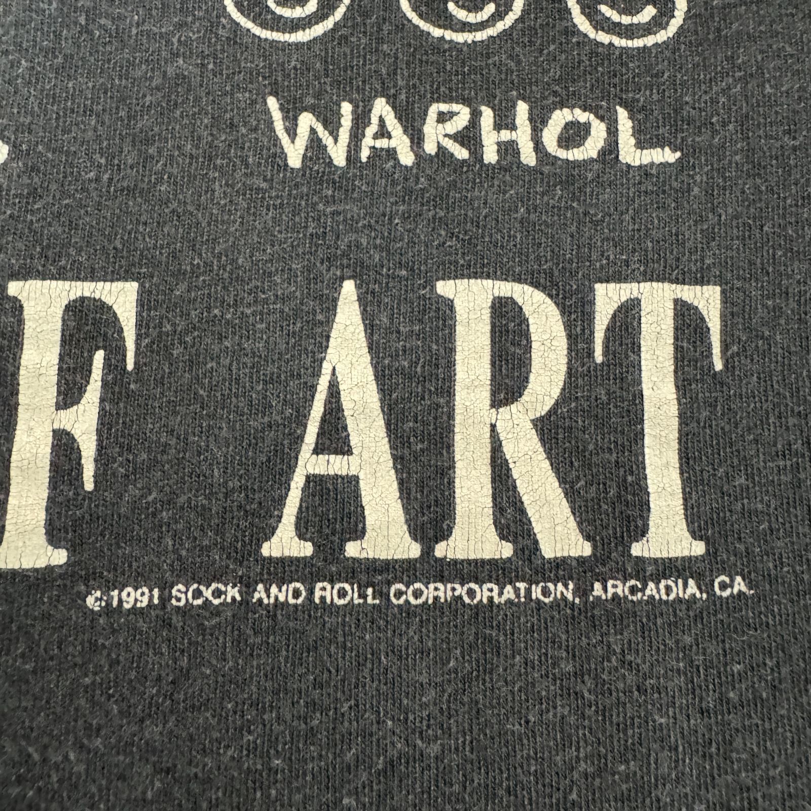 90s HISTORY OF ART アートプリントTシャツ Lサイズ スマイル アート 