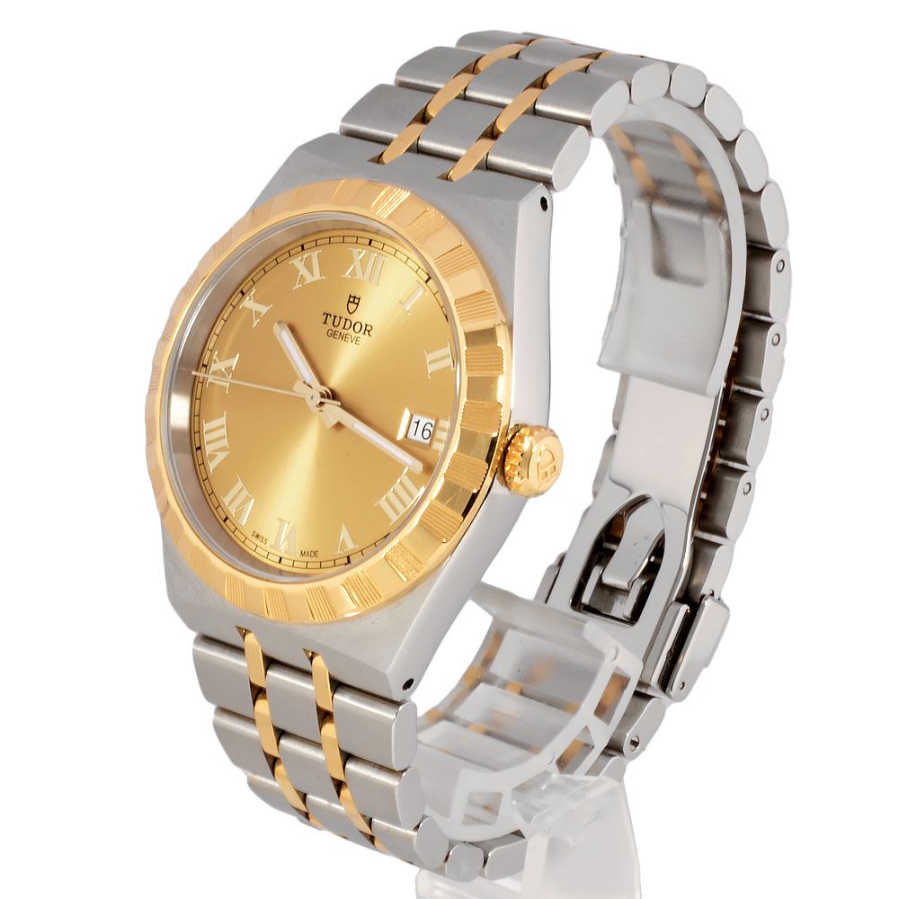 チューダー TUDOR 28503 ロイヤルデイト 腕時計 シャンパン文字