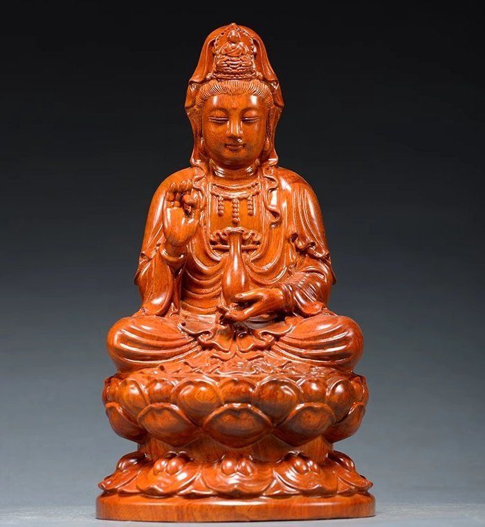 仏教美術　漢緑釉観音像　仏像　置物　C　R6929 仏教美術 漢緑釉観音像 仏像 置物 C R6929