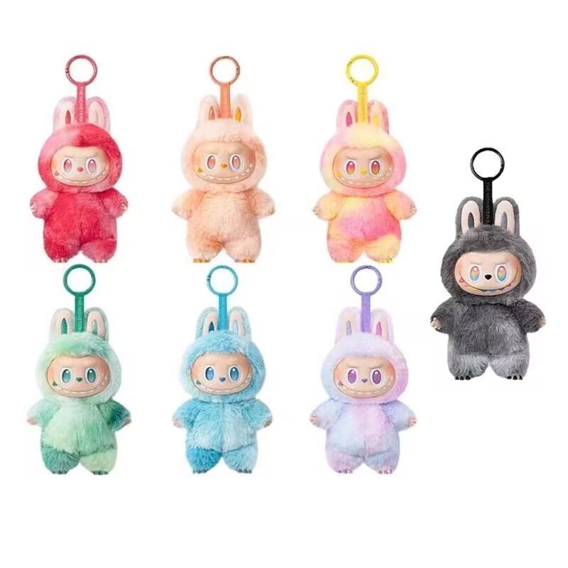 POP MART ラブブ ぬいぐるみ キーホルダー ストラップ グレー