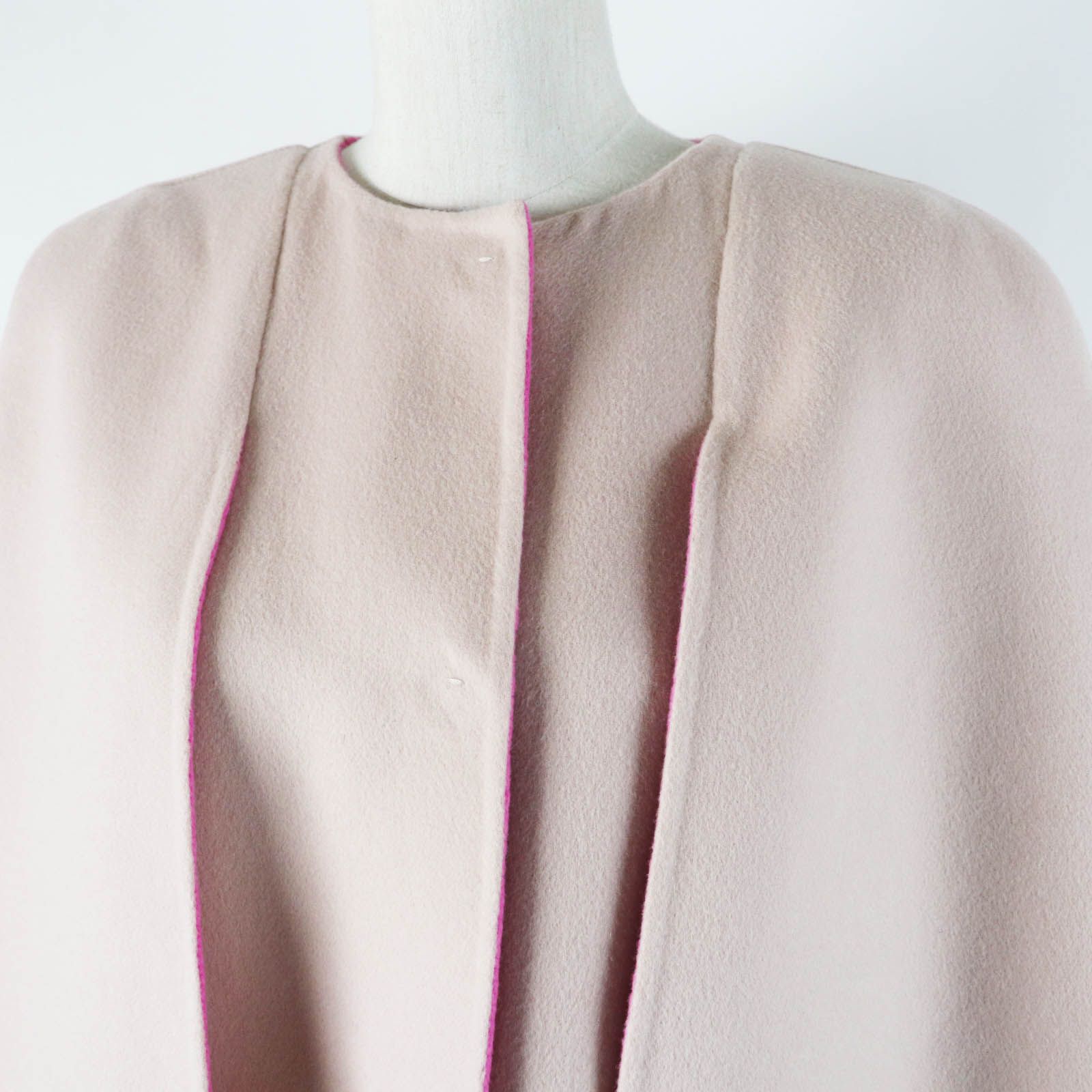 極美品 FENDI フェンディ FF8458 W1D ウール100％ ポケットフォックス  