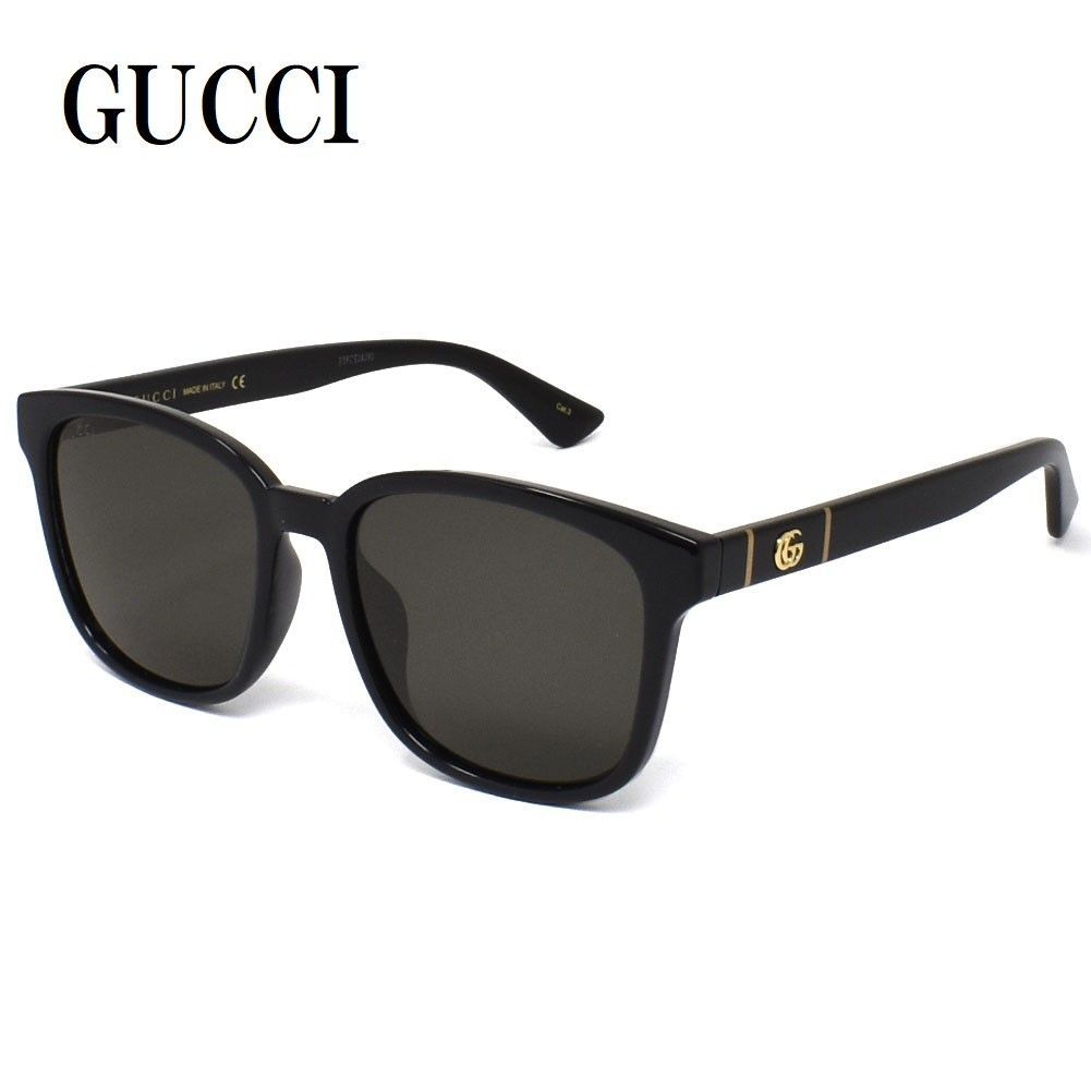 グッチ GUCCI GG0637SK 001 サングラス アジアンフィット アイウェア 眼鏡 UVカット 紫外線カット メンズ レディース ブラック