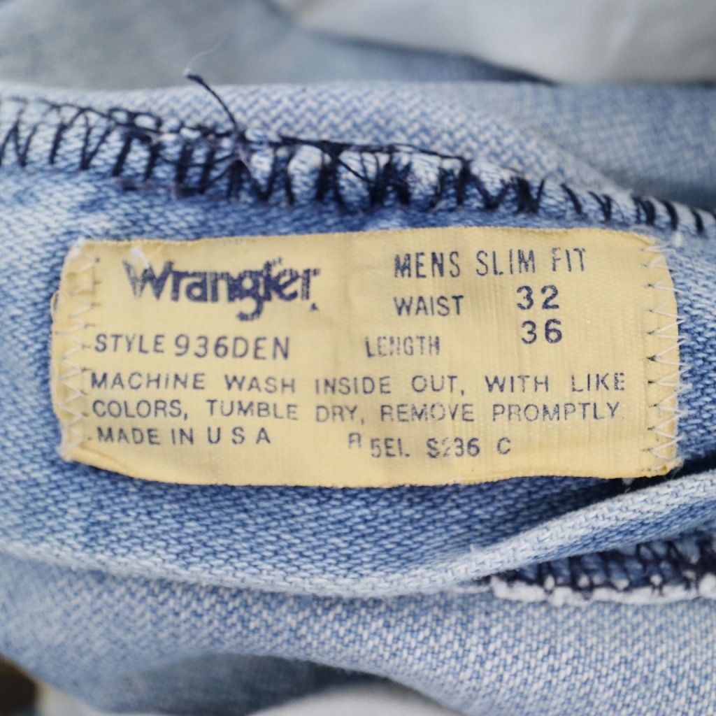 新品タグ付き 90年代 Wrangler ラングラー ダメージ デニムパンツ