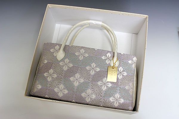 ○特別セール○ お洒落！！ 京都 西陣織 正絹帯地 使用 利休バッグ