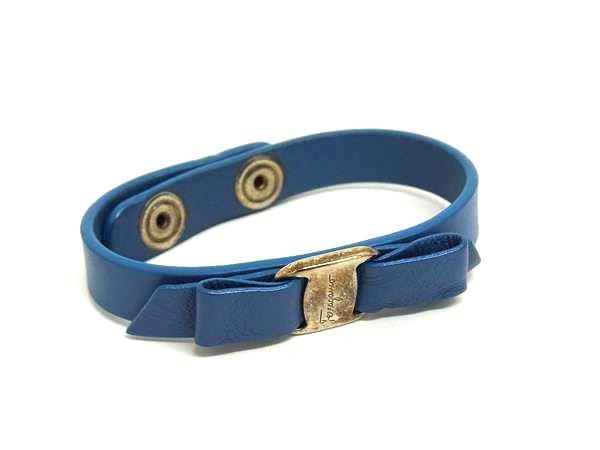 Salvatore Ferragamo レザーバングル Salvatore Ferragamo ブラウン