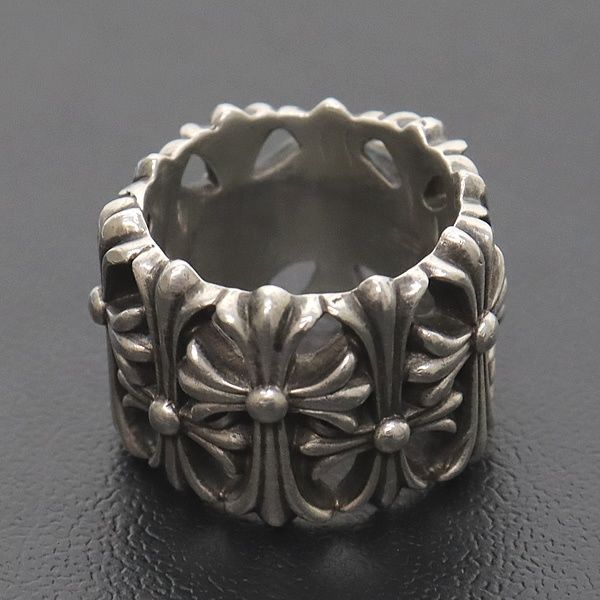 Chrome Hearts クロスリング 19号 クロムハーツフローラルクロス