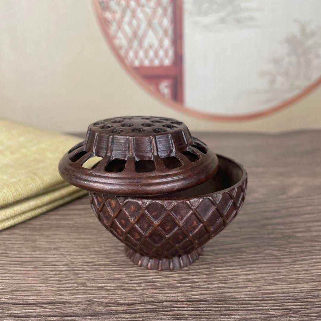 人気特価をすべて 工芸品 装飾品 香道具 竹編魚籃香炉 銅細工 美術品 メルカリ - 置物 工芸品
