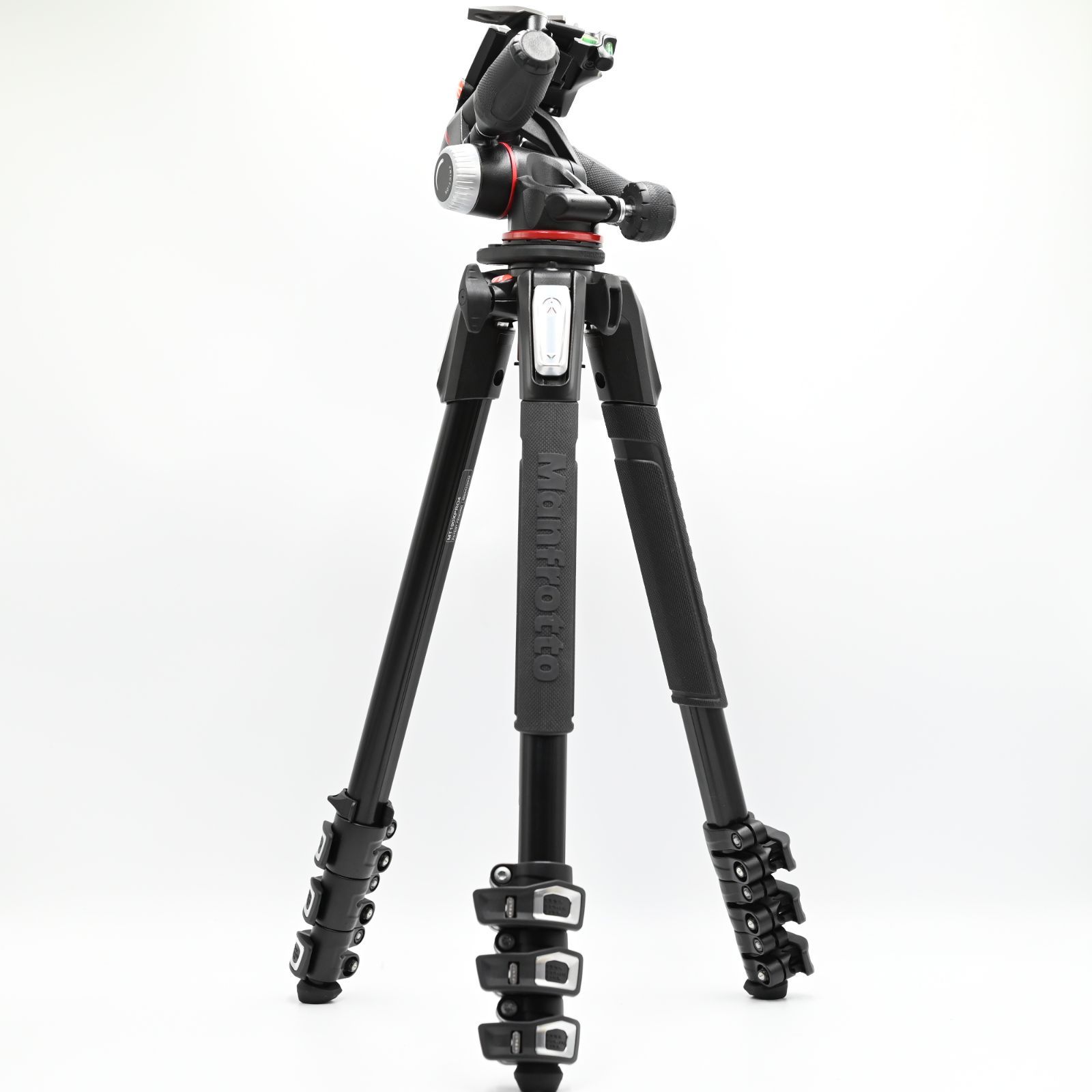 【新品級】Manfrotto マンフロット( プロ三脚 190シリーズ アルミ 4段 + RC2付3Way雲台キット MK190XPRO4-3W #1512