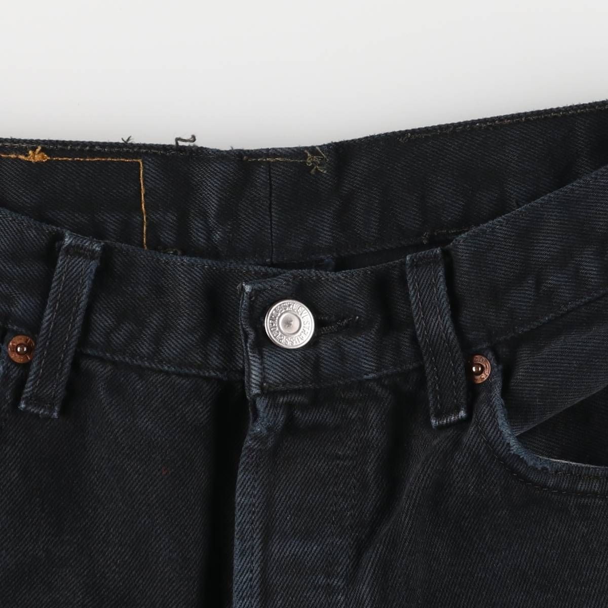 古着 90年代 リーバイス Levi's 501-0165 ブラックデニム ストレート