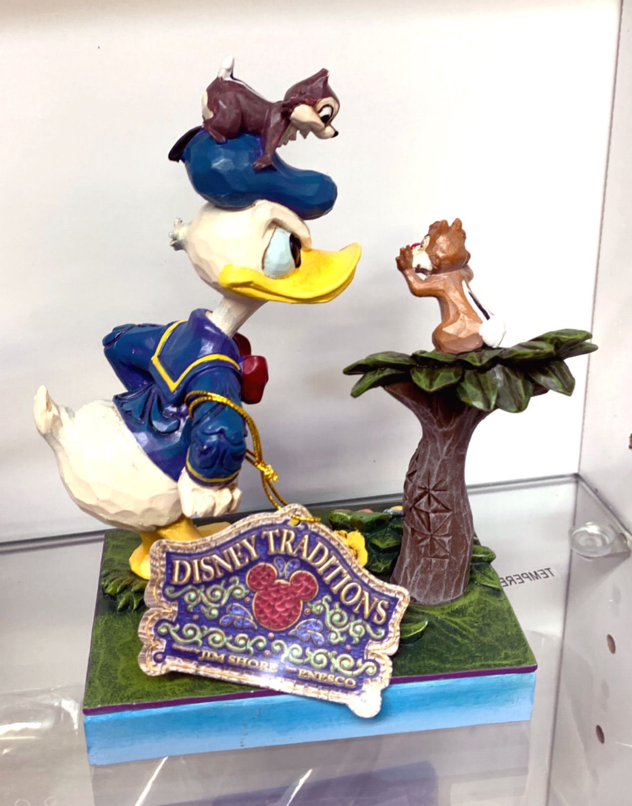 新品実店舗併売Disney Traditions ジムショア ドナルド＆チップと 