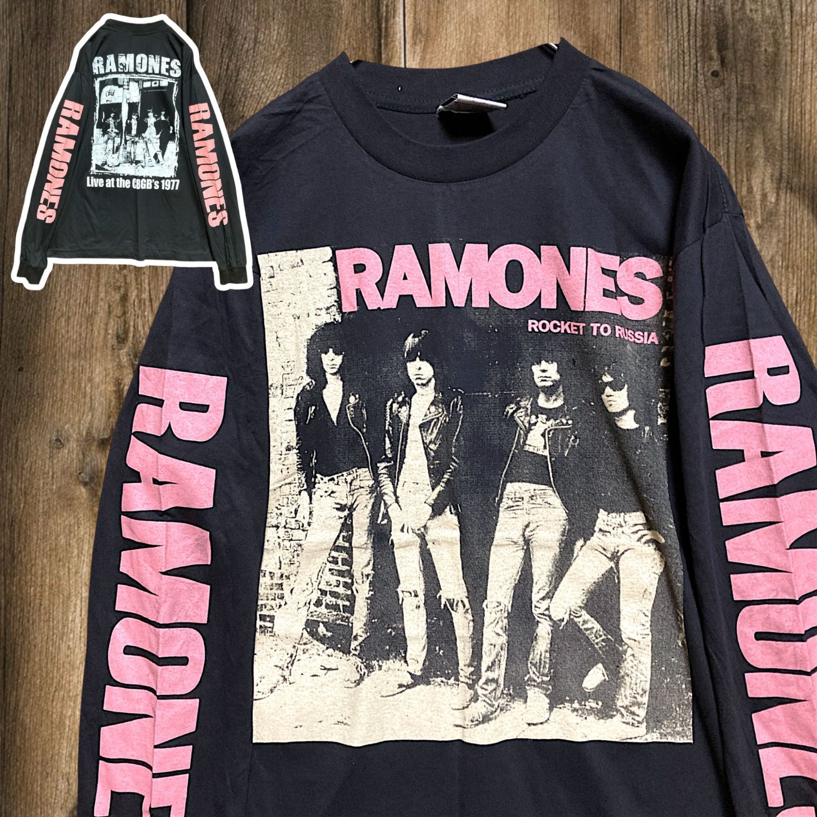 RAMONES 長袖Tシャツ(1990) ☆【Ramones（ラモーンズ）】 バンド長袖Tシャツ / ロンT / 長袖