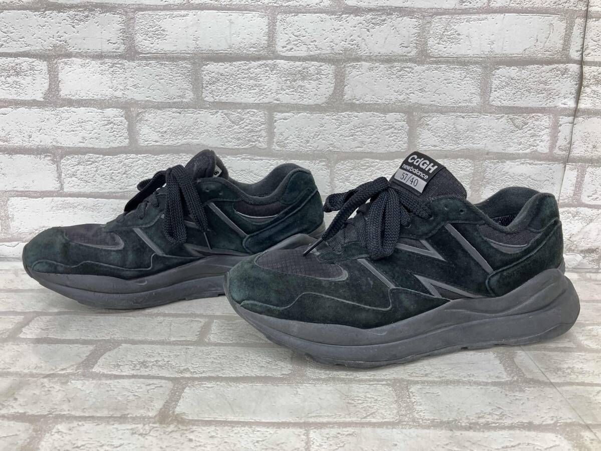 balance × Comme des Garcons HOMME 21年 M 5740 GH ニュー ンス コムデギャルソン GOE-TEX スニーカー ブラック 27 cm