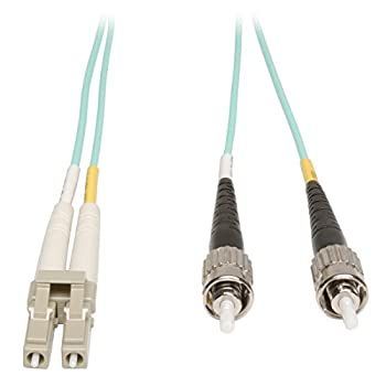 Tripp Lite 3M 10Gb Duplex Multimode 50/125 OM3 LSZH Fiber Optic Patch Cable LC/ST Aqua 10' 10ft 3 Meter - Patch cable - LC multi-m 15,484円