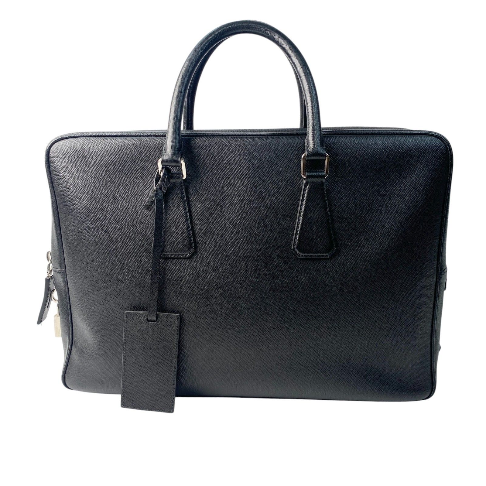 プラダ PRADA メンズ サフィアーノ ビジネスバッグ 三角ロゴ 2VE088 ブリーフケース