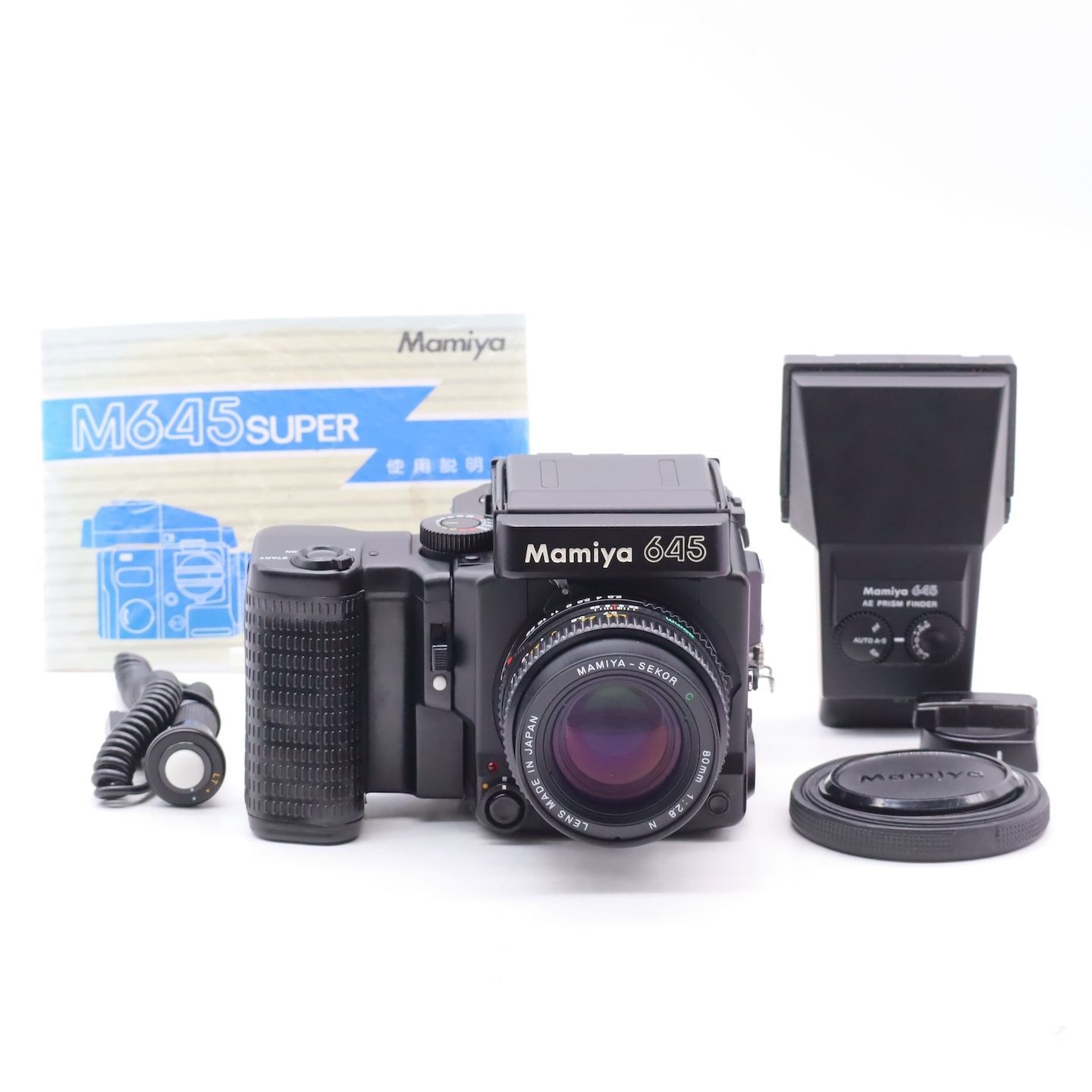 Mamiya M645 レンズ80mmf/2.8 プリズムファインダー グリップ