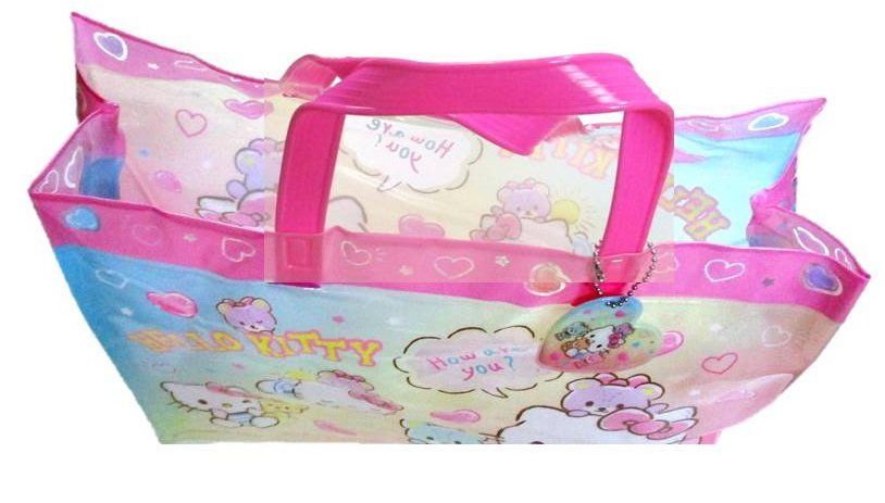 ハローキティ　ビニールバック　プールバック ハローキティ ビニールバッグ 新品 サンリオ Sanrio プール
