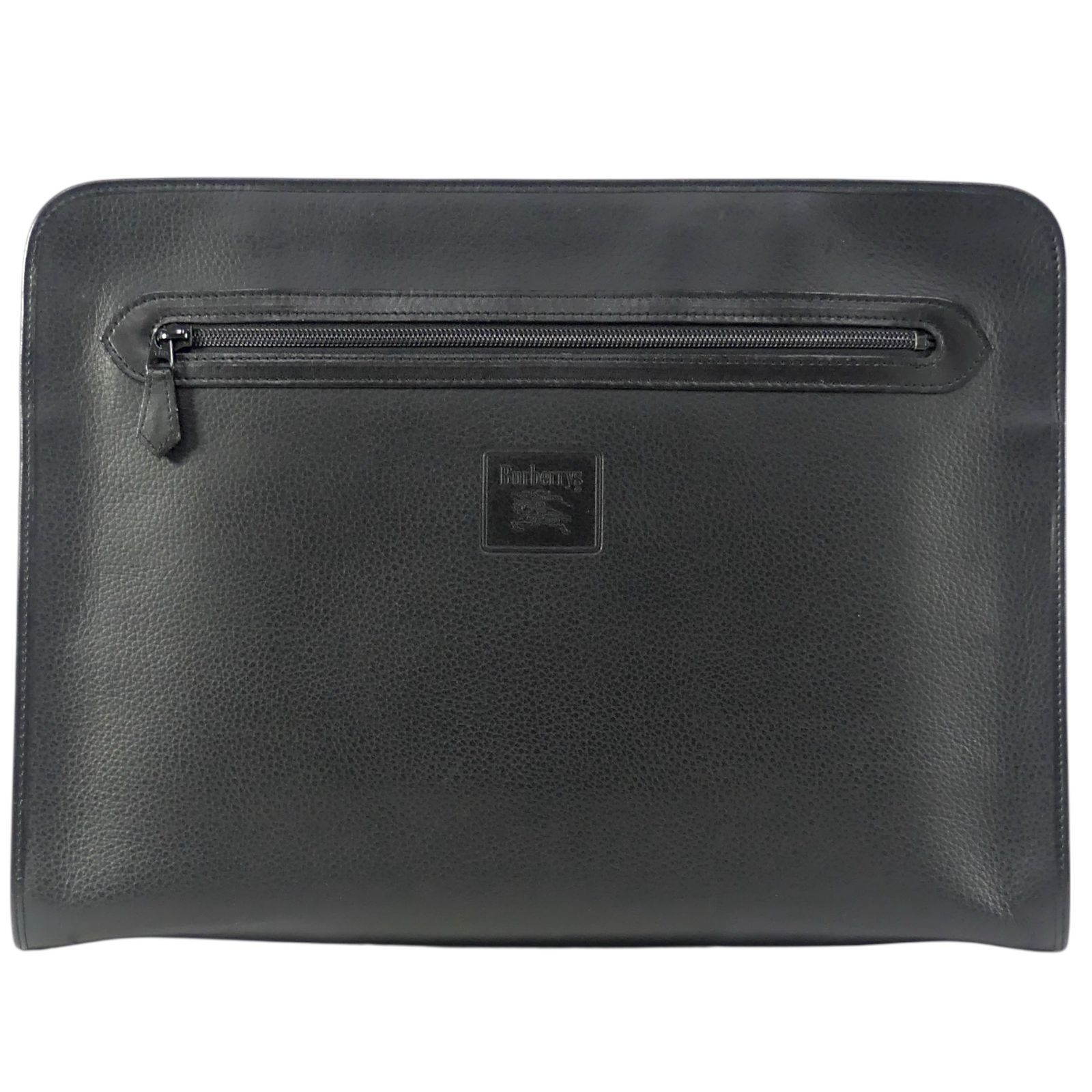 BURBERRYS バーバリーズ クラッチバッグ セカンドバッグ レザー 黒