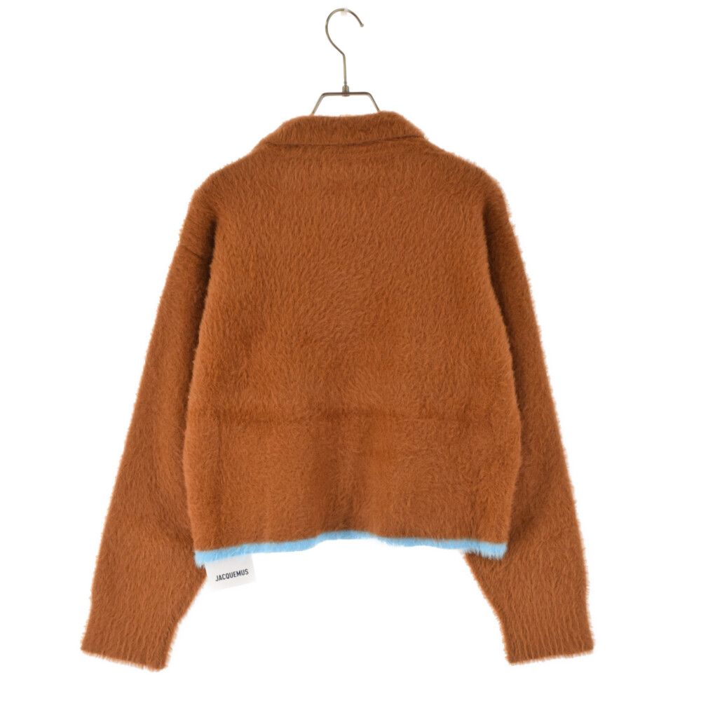 JACQUEMUS (ジャックムス) BROWN LE POLO NEVE JUMPER 裾ライン 