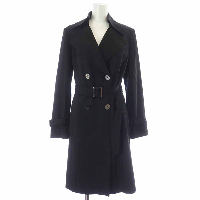 トレンチコート　Harrods ハロッズ Harrods KNIGHTSBRIDGE トレンチコート ロング 千鳥柄