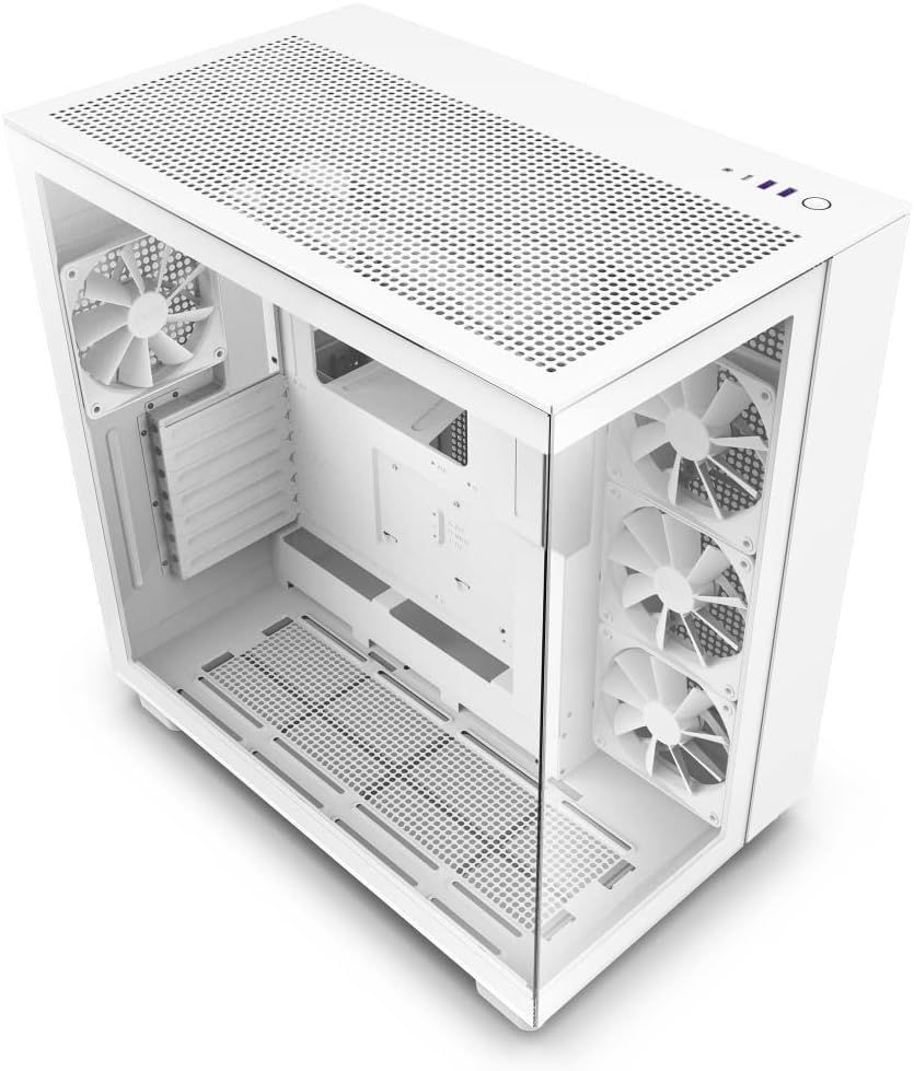 【新品・未開封品】NZXT H9 Flow 2層構造ミドルタワーPCケース White CM-H91FW-01 F0725 0805ML012 0120240805100403