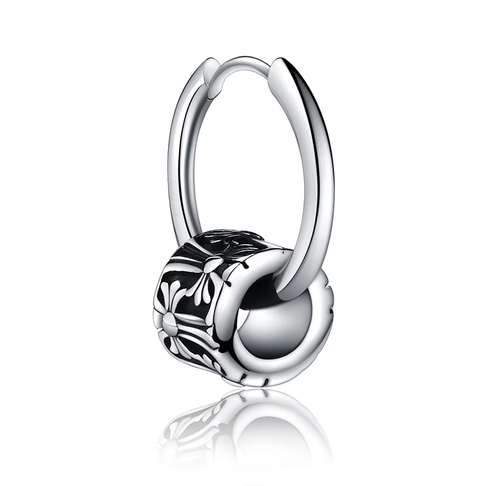 【新着商品】YT.JYUERI ピアス メンズ 片耳 フープピアス 中折れ式 金属アレルギー対応 ピアス ステンレス 316L 人気 アクセサリー プレゼント |  ピアス メンズ 黒 両耳 フープピアス ジルコニア