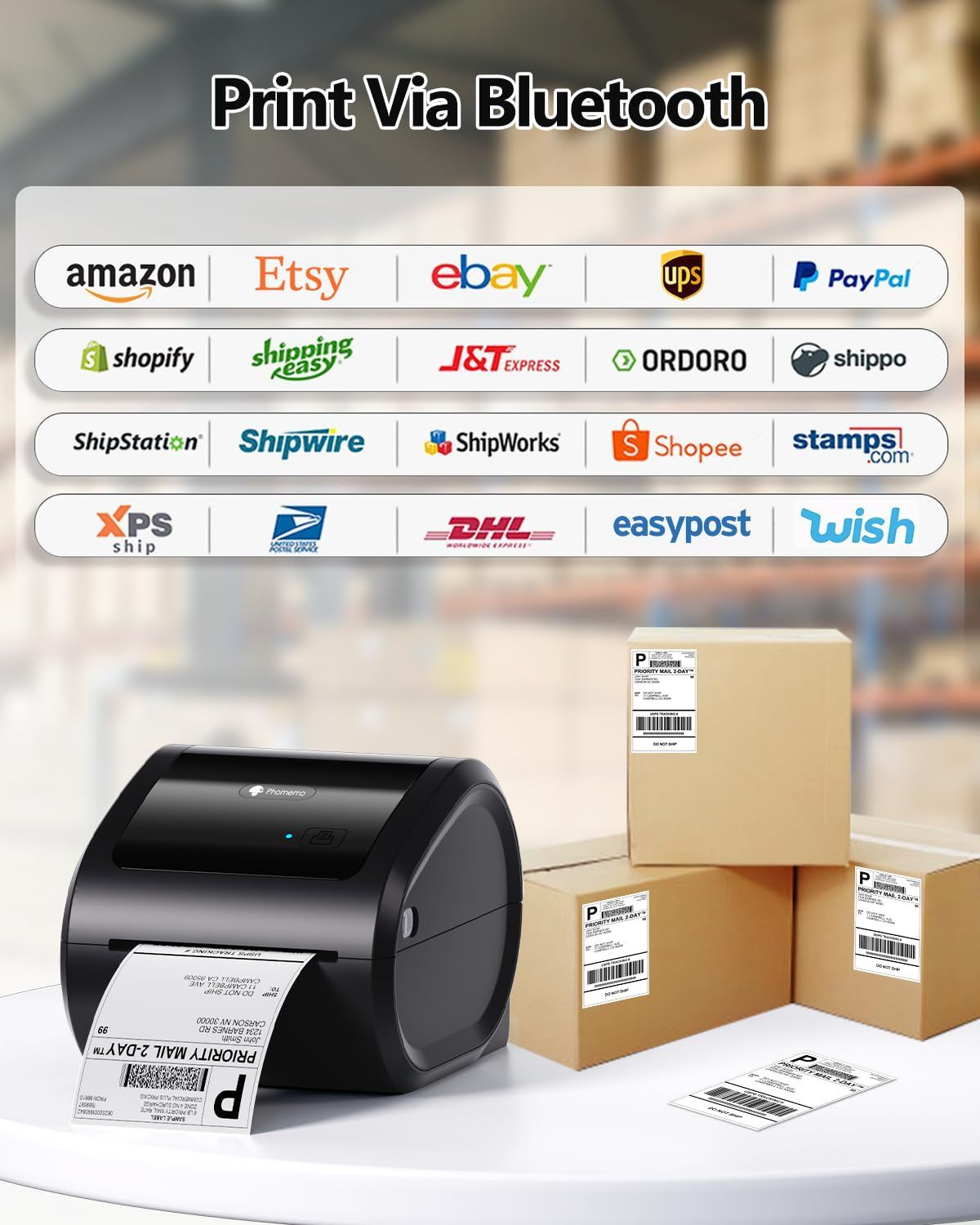 商品 貨物ラベルプリンター スマートフォン対応 x6 A6 PC対応 4 Bluetooth接続 Ebay Shopify 日本郵便 倉庫 宅配便 物流 食品ラベルプリンター サーマルラベルプリンター 高速連続印刷 D520-BT 2又の日本用プラグ WWW_SKLAD-KIRPICHA_RU