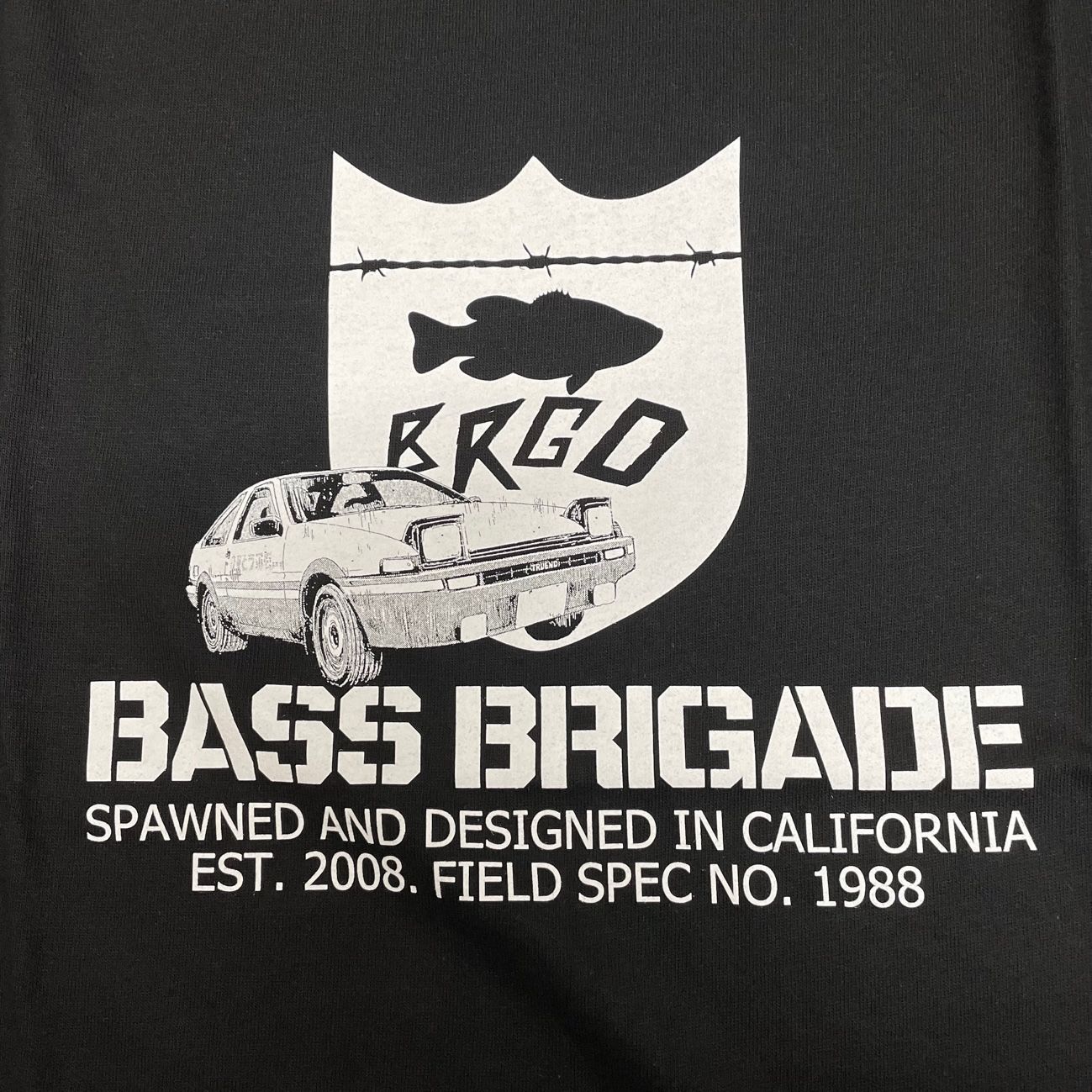 新品 BASS BRIGADE × 頭文字D 23SS 86 SPAWN TEE コラボ プリント T 