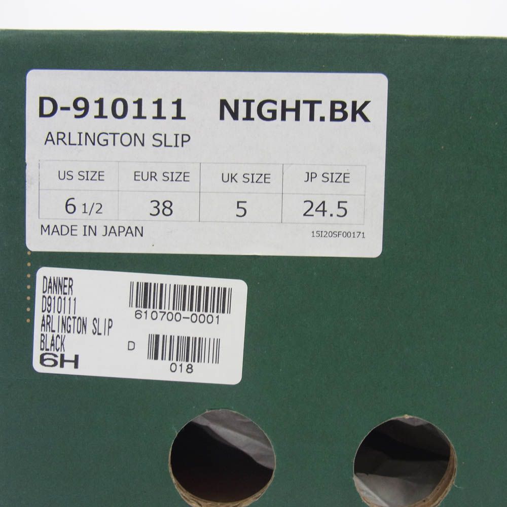  Danner ダナー D-910111 SLIP アーリントンスリップ レザー シューズ ブラック系 24.5 cm その他 靴