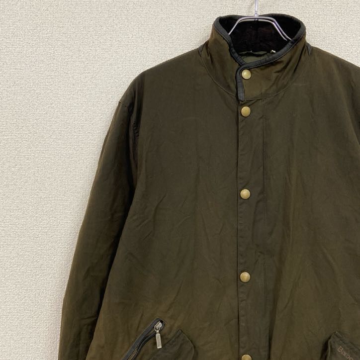 古着 Barbour バブアー Prestbury Jacket プレストベリージャケット オイルドジャケット カーキ XXLサイズ SIROKUMA-CORPORATION_COM