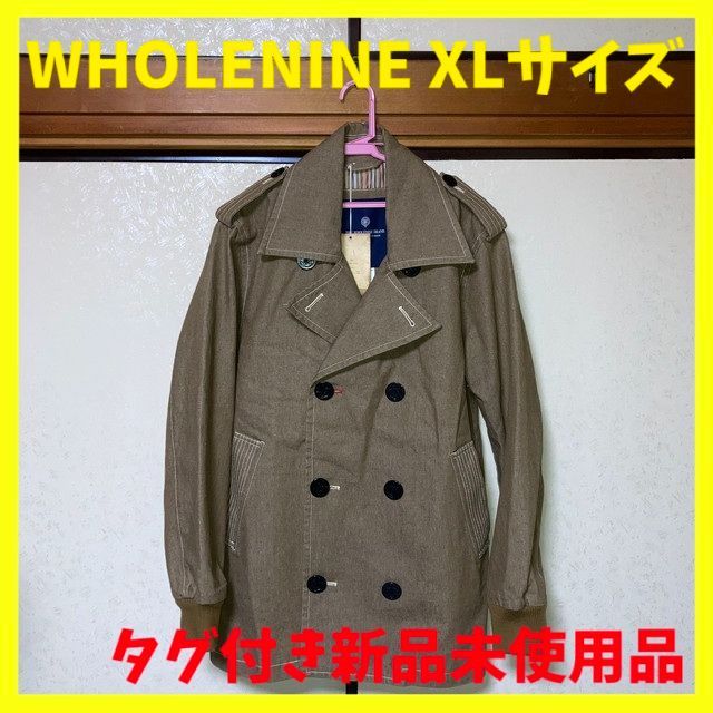 ホールナイン デニムピーコート ブラウン XLサイズ ♥品