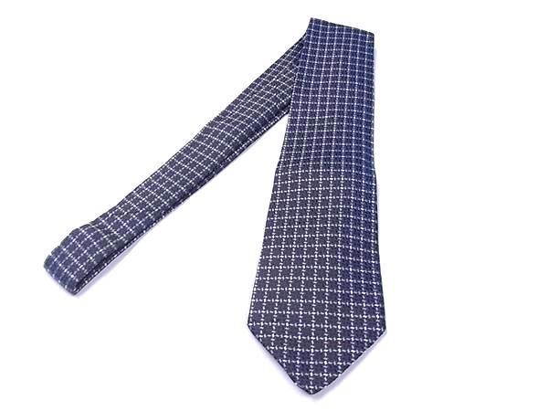 美品 エルメス HERMES ネクタイ シルク100%　総柄 □極美品□ HERMES エルメス シルク100% 総柄 ネクタイ ビジネス