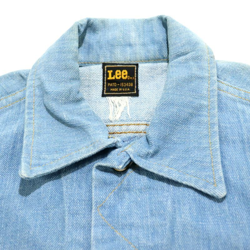 ま*す様 70-80s Lee USA製 ビンテージデニムジャケット Lサイズ 70年代 70s 80年代 80s リー アメリカ製 リブ付き ジージャン G