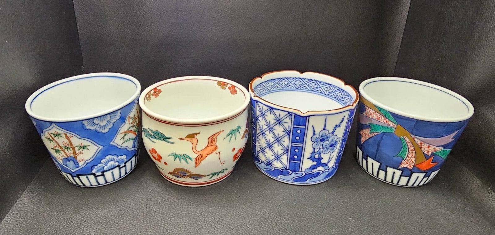 チロ様◎フランクリンミント★猫コレクション★伊万里（imari44)＋3点追加 希少⭐︎フランクリン・ミント 古伊万里の精華 吉祥文猪口揃