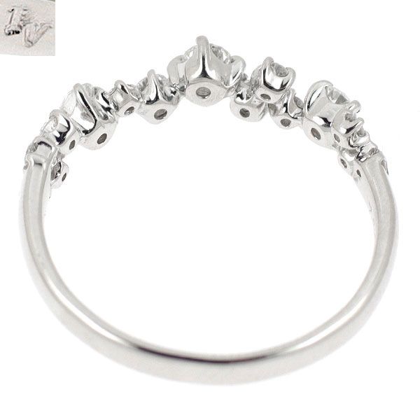 ポンテヴェキオ K18WG ダイヤモンド リング 0.32ct K18PGダイヤモンド  