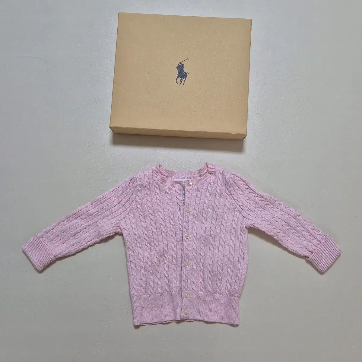 赤ちゃん ポロ カーディガン 18M サイズ 新 コンディション プレゼント 包装