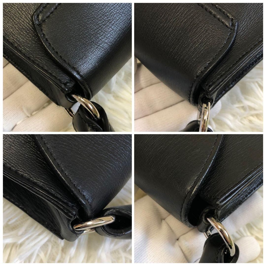 極美品✨】フェラガモ ガンチーニ ワンショルダー 黒 ショルダーバッグ