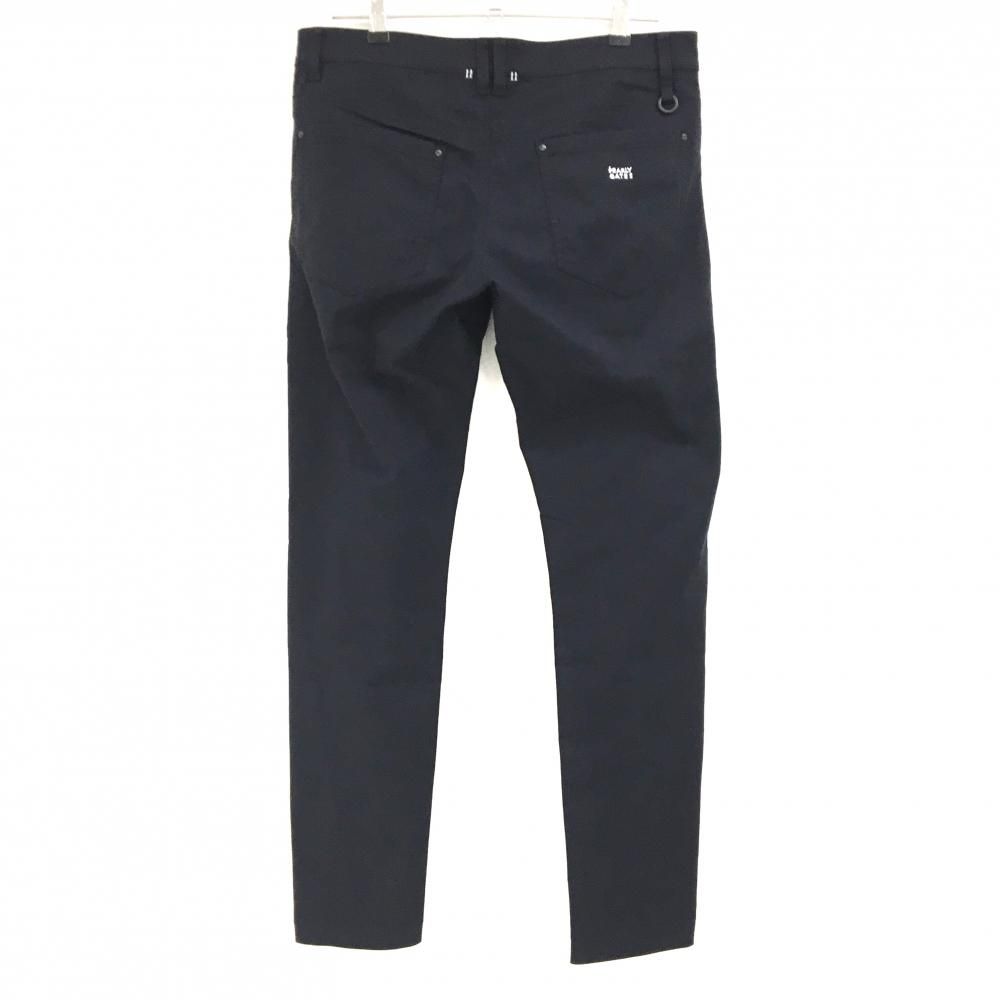 美品】パーリーゲイツ パンツ ネイビー ロゴ白 フライングラビット