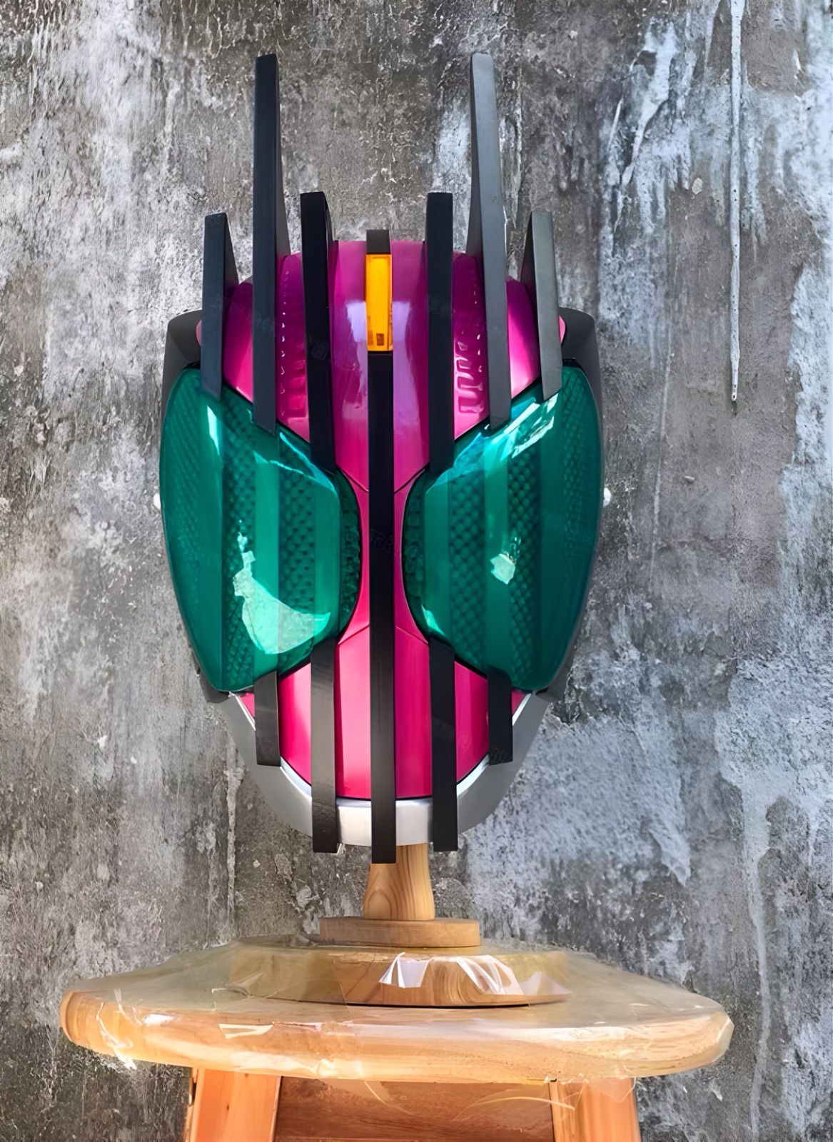 仮面ライダーディケイド リアルマスク コスチューム コスプレ 1|1 発光アクション メット