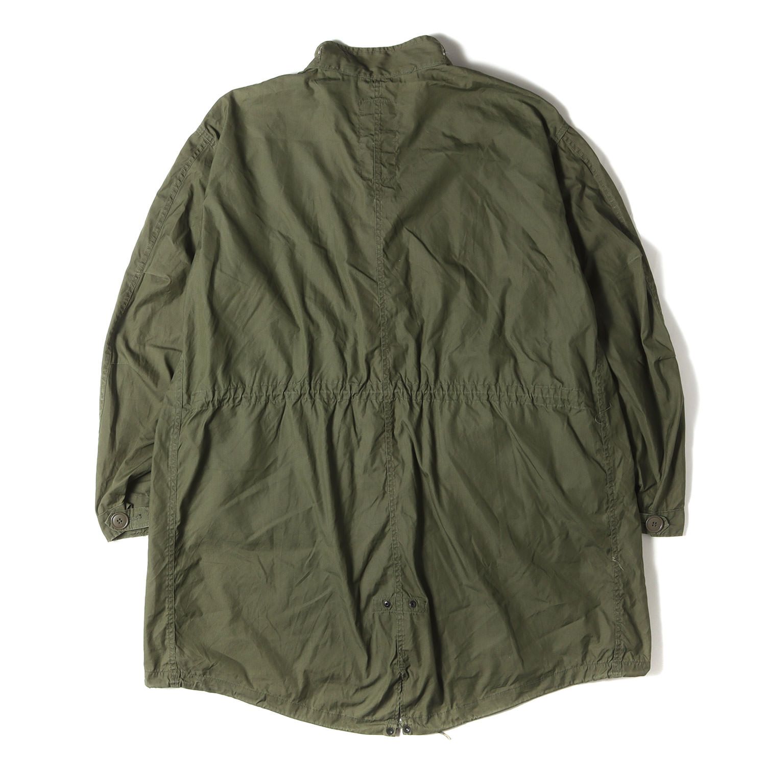 エクササイズ Vintage Military Item ヴィンテージミリタリー 80s 米軍実物 M-65 フィッシュテール モッズコート オリーブ サイズ LARGE 80年代 古着 アウター ジャケット 上着 メンズ 全国配信早速 送料無料！
