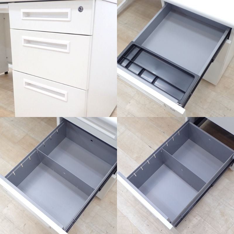 片袖デスク 鍵付き