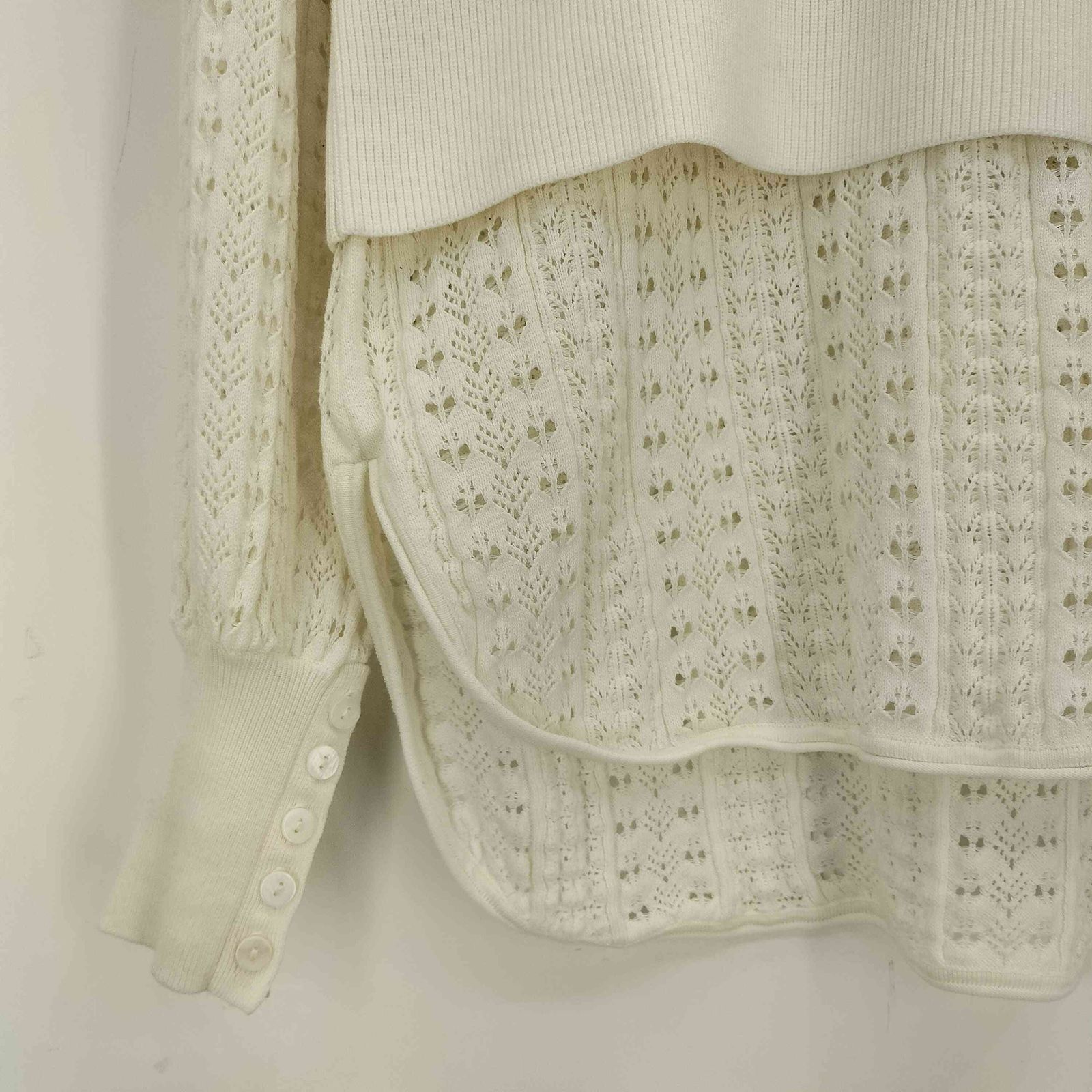 アメリ AMERI LAYERED OVER SHOULDER KNIT レディース FREE