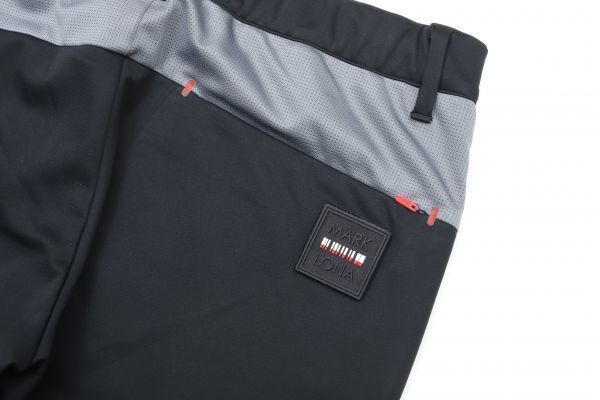 マーク&ロナ CODE ツートンカラーストレッチパンツ L ブラック